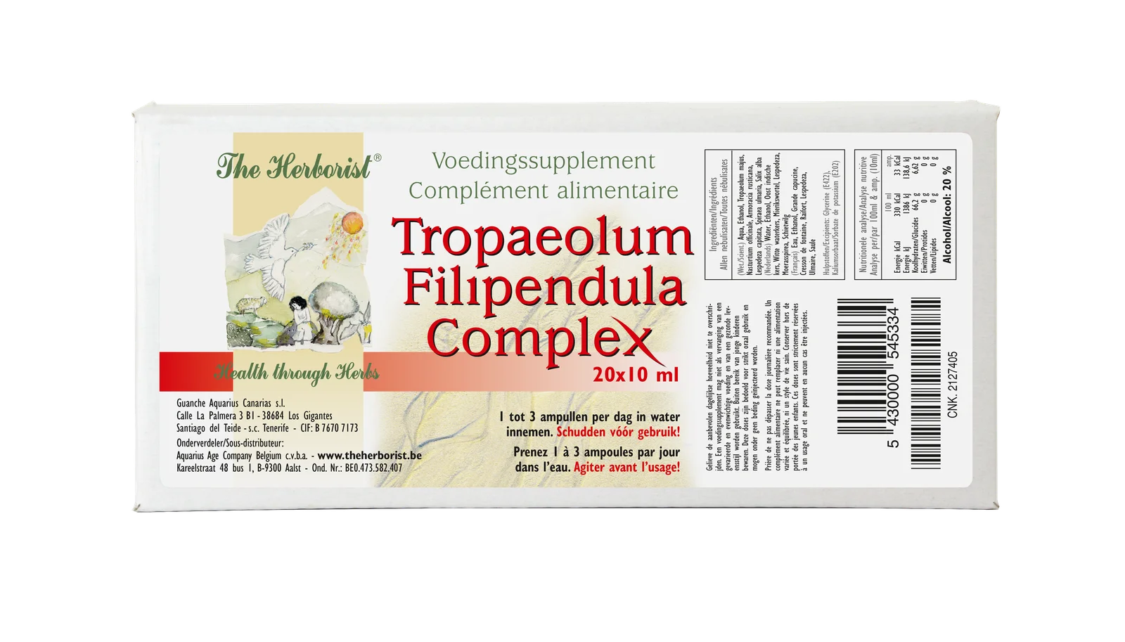 Tropaeolum filipendula complex 20x10ml